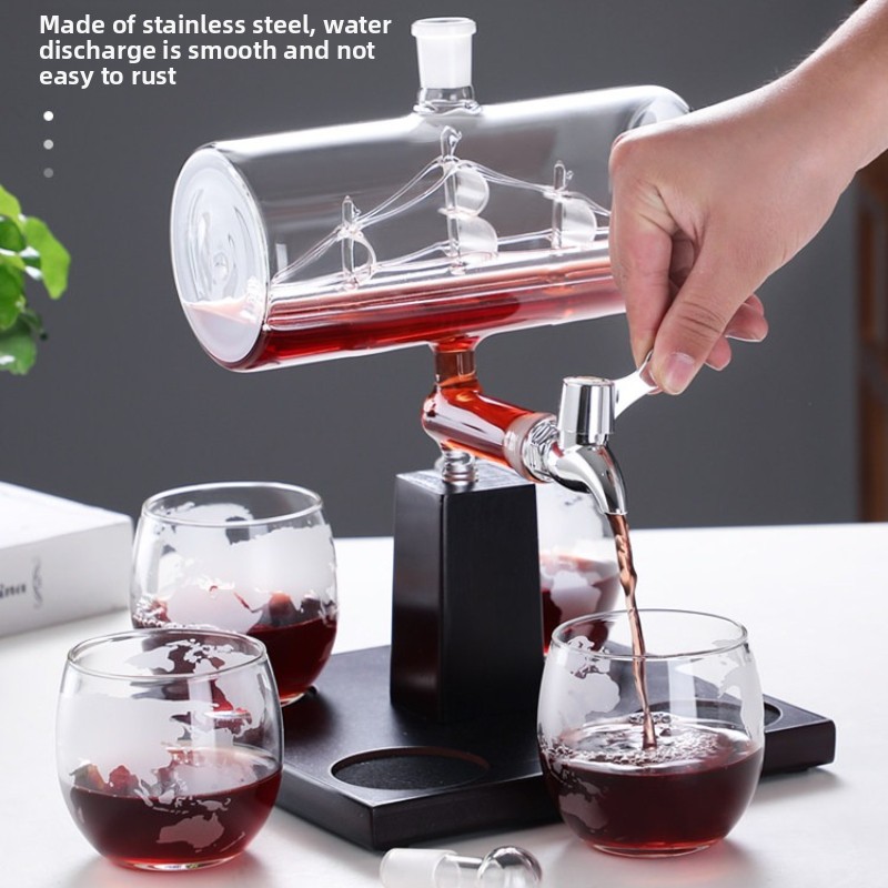 Decanter Aerator Set - Графин для вина из закаленного стекла,