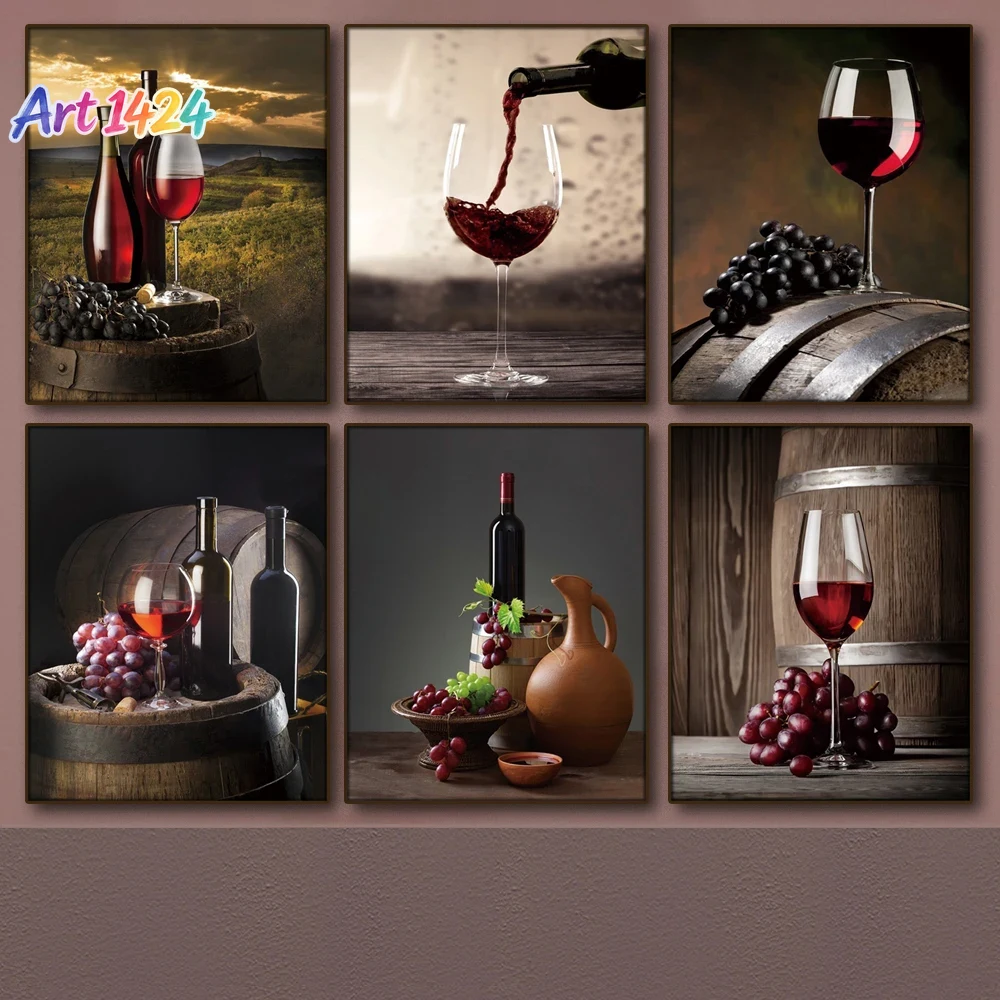 Wine Beer Usa - 1 шт. картина на холсте без