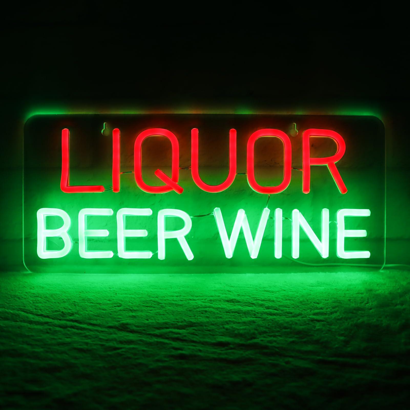 Wine Beer Store - Неоновые вывески для декора стен: пиво,