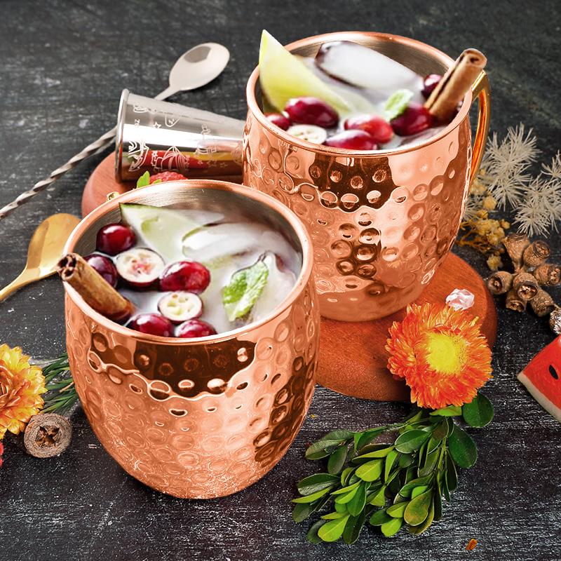 Wine Beer Champagne - Московский мул, кружки из нержавеющей стали,