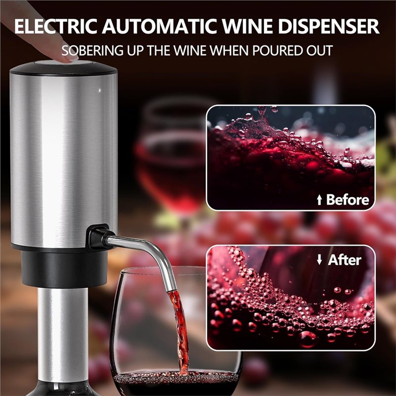 Электрический штопор для вина  – обзор и цена Decanter Aerator Set