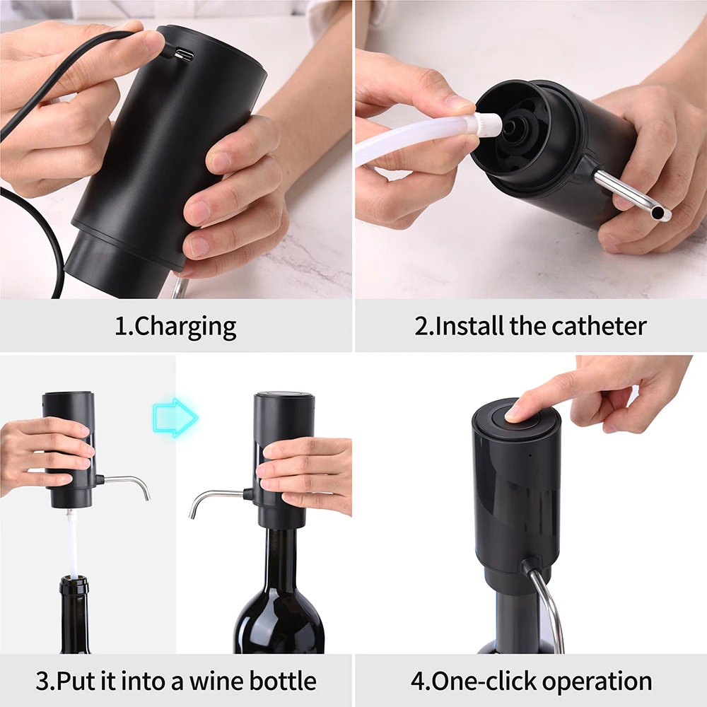 Автоматический аэратор для вин – обзор и цена Decanter Aerator Set