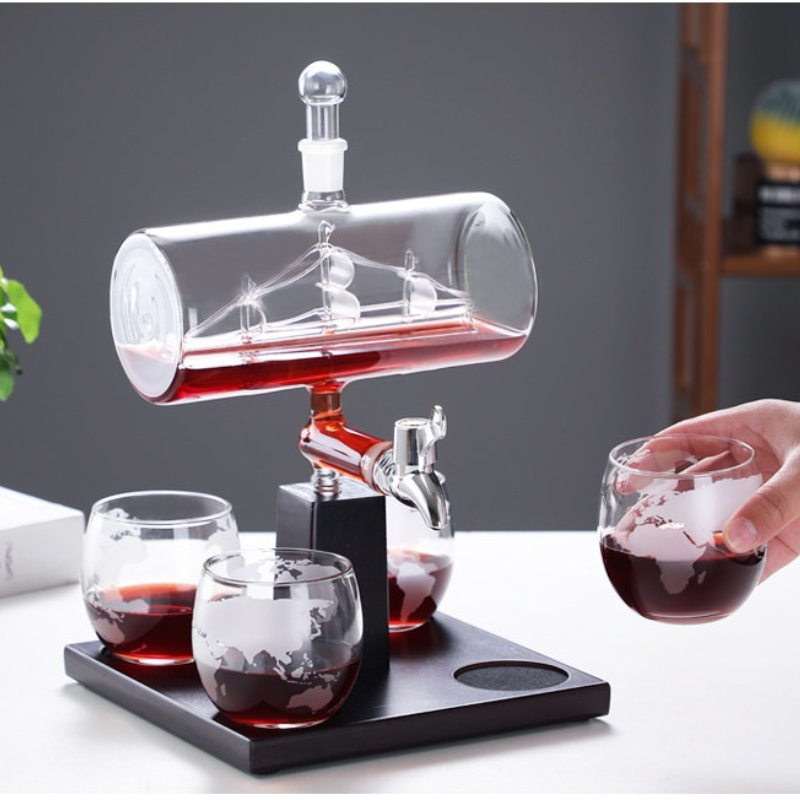 Графин для вина из закаленного – обзор и цена Decanter Aerator Set