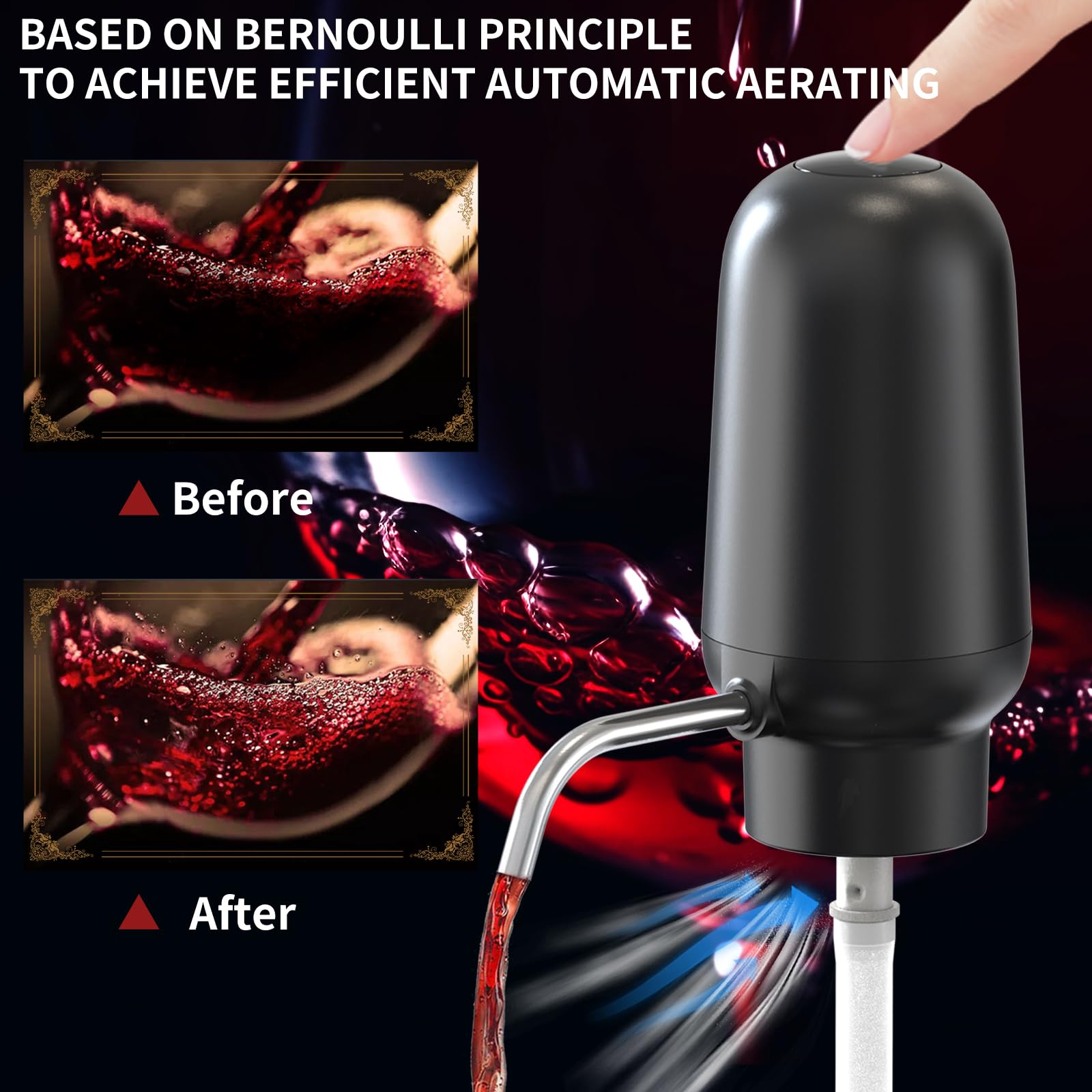 Интеллектуальный электрический – обзор и цена Decanter Aerator Set