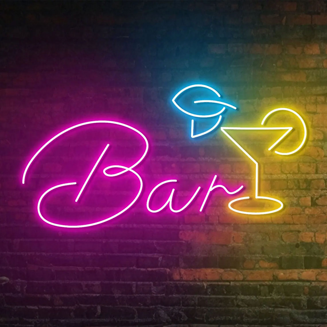 Открытая неоновая вывеска для  – обзор и цена Wine Beer Pub