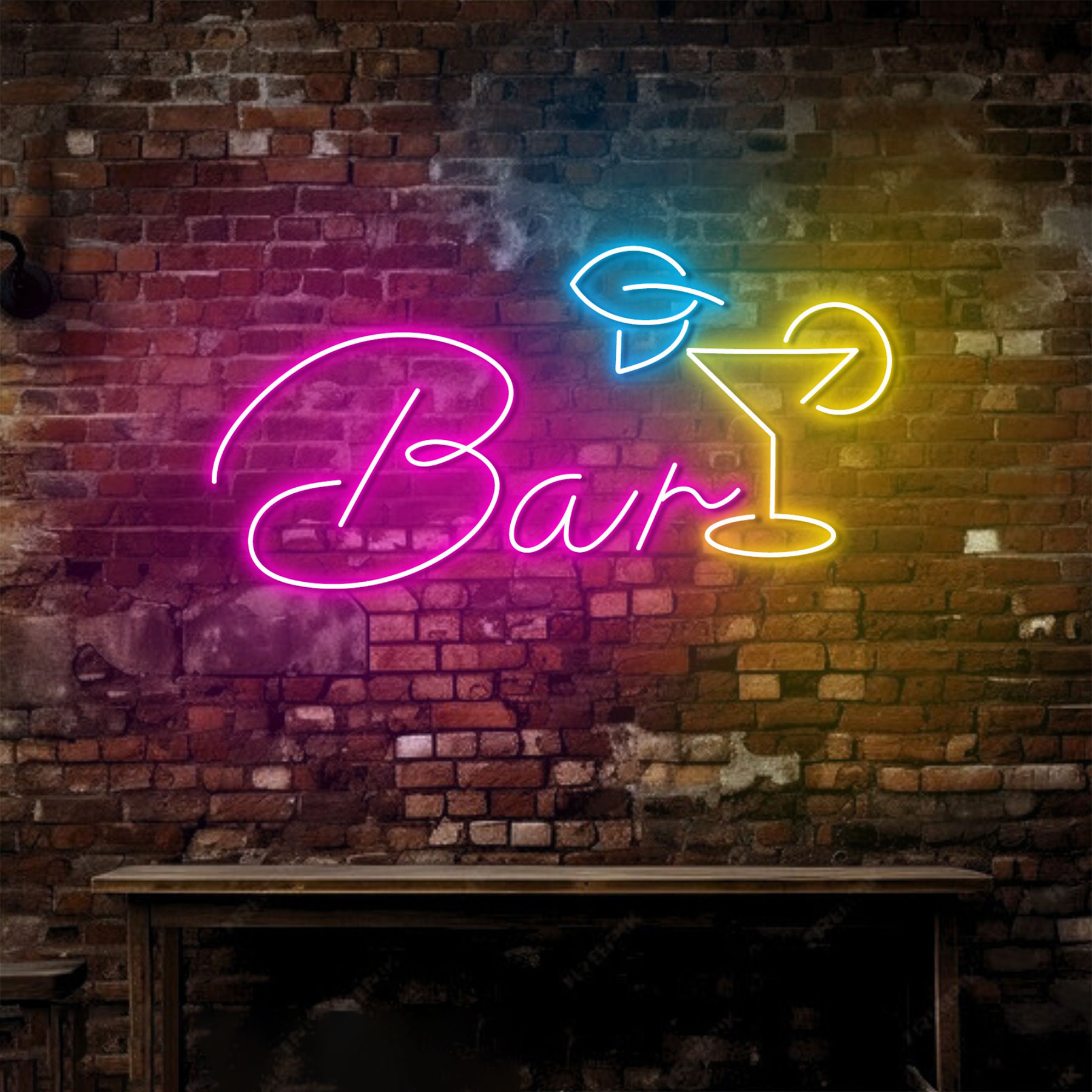 Открытая неоновая вывеска для  – обзор и цена Wine Beer Pub