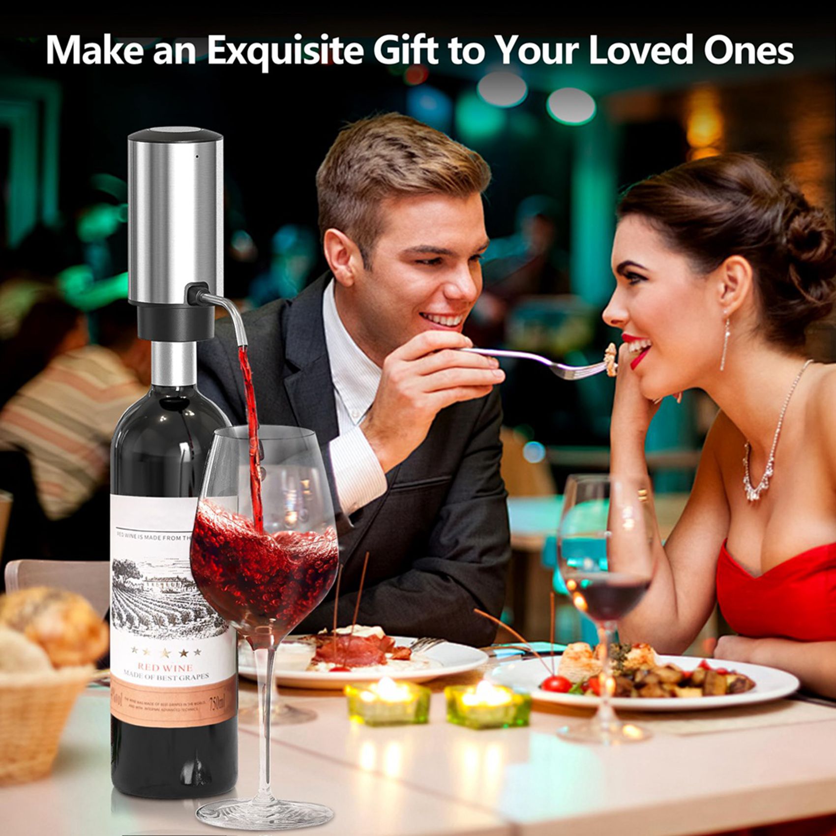 Электрический аэратор для вина – обзор и цена Decanter Aerator Set