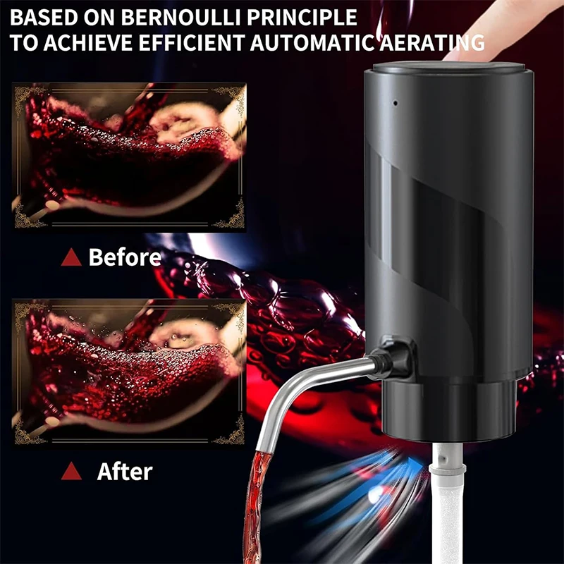 Перезаряжаемый через USB элект – обзор и цена Decanter Aerator Set